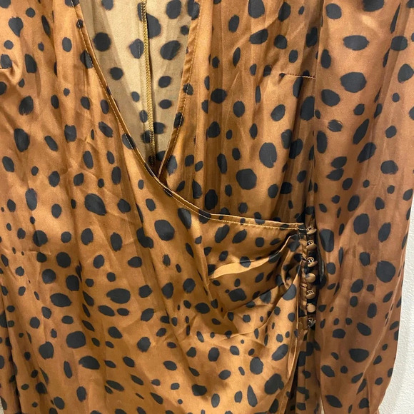LPA Fabrizia Wrap Dress In Austin Print Size Small EUC - Picture 3 of 5